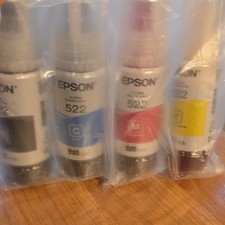 Epson EcoTank 522 Inkjet Refill Bottle Set Black Cyan Magenta Yellow picture