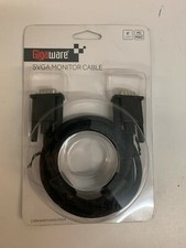 6' Foot VGA to VGA SVGA Male MONITOR CABLE, PC MAC TV Black NEW EMI Filtered 6FT picture