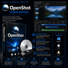 OpenShot Professional Video Editing | USB & CD | Windows Mac Linux | LATEST picture