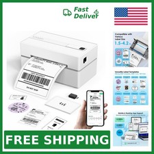 Knaon Bluetooth Thermal Shipping Label Printer, White picture