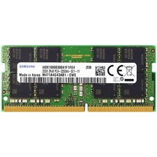Samsung 32GB DDR4 SODIMM 3200 MHz PC4-25600 Laptop Memory RAM (M471A4G43AB1-CWE) picture
