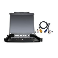 Aten-New-CL5708MUKIT _ ATEN 17 INCH RACKMOUNT LCD WITH KVM SWITCH - 8  picture