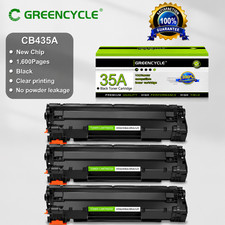 CB435A Replacement Black Toner 3-Pack for HP LaserJet P1005 P1006 P1009 35A picture
