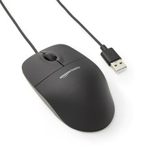 Amazon Basics 3 Button USB Wired Mouse with Responsive Tracking Plug & Play picture