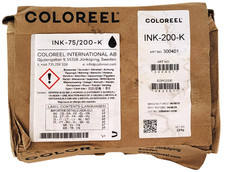 Coloreel INK-200-K INK200K 300401 Black Ink-75 / 200-K Ink Cartridge Exp:09-2026 picture