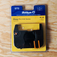 Pelikan S772 Black Correctable Film Ribbon Sharp PA-3100 Typewriter NOS Sealed picture