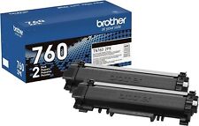 Brother Genuine High-Yield Black Toner Cartridge Twin Pack TN760 2Pk New Open picture