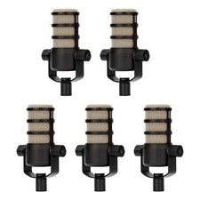 Rode PodMic Cardioid Dynamic Broadcast Microphone - Black (5-Pack) picture
