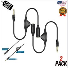 Inline Volume Sound Control Adapter Cable Aux Extension For 3.5MM Headphone -New picture