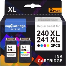 PG-240 XL/CL-241 XL Ink Cartridges Replacement for Canon 240XL 241XL Combo Pa... picture