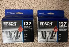 Genuine 2 Epson T127120 127XL Extra High Black Ink Cartridge picture