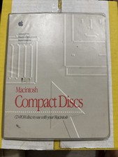 Vintage Apple 90s Macintosh Mac Compact Discs CD-ROM Organizer Software Case picture