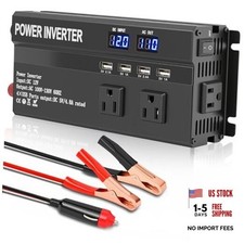 1200W Power Inverter, 12v to 110V AC Car Inverter with Fast Charging 2.4A USB picture