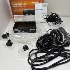 StarTech SV231HDMIUA 2 Port HDMI KVM Switch Box Kit W/Cables & Box picture