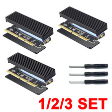 1/2/3 SET PCIe NVMe Adapter M.2 NVMe SSD to PCI-e x4/x8/x16 Converter Card NEW picture