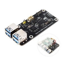 Waveshare PCIe To 4-Ch USB3.2 Gen1 Board Up To 5Gbps Raspberry Pi 5 PCIe Adapter picture