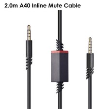 1pcs 6.5 Ft Replacement for Astro A10 A40 Cable Inline Mute Cord Gaming Headsets picture