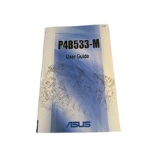 RARE VINTAGE ORIGINAL OEM ASUS P4B533-M SOCKET 478 MOTHERBOARD MANUAL MXB121 picture