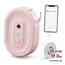 Label Maker Machine with 1 Tape N12 Bluetooth Label Printer | Portable Pink picture