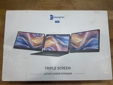 DOMYFAN S3 Triple Screen Laptop Monitor Extender Dual 14