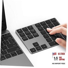 Bluetooth Number Pad, Aluminum Rechargeable Wireless Numeric Bluetooth - Black picture