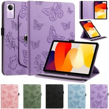 Cat Butterfly Leather Tablet Case For Xiaomi POCO Pad 7 8 Pro Redmi Pad 2 Pro SE picture