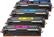 218A Toner Cartridges 4-Pack with Chip for HP 3301fdw 3301cdw 3201dw 3301sd BCYM picture