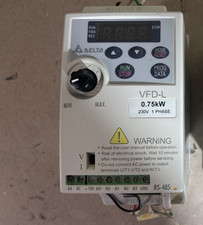 Delta VFD‑L Variable Frequency Drive – 0.75kW 230V 1PH/3PH – Tested – Clean picture
