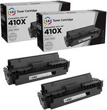 LD Products Compatible Replacements HP 410X/CF410X 2PK HY Black Toner Cartridges picture