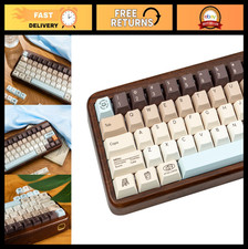Brown Minimalist PBT Keycaps - Cherry Profile Mechanical Keyboard Accessories picture