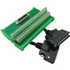 SCSI 50 Pin Terminal Blocks Breakout Board Adapter One Meter Male Drive Cable picture