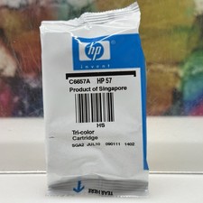 HP Invent HP 57 Tri-Color Cartridge Print No Box Sealed in Packaging C6657A New picture