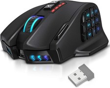 UtechSmart VENUS Pro Wireless/Wired Gaming Mouse 16000 DPI 16Btn RGB Black picture