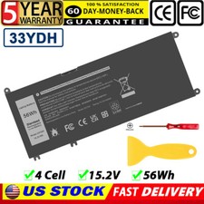 33YDH Battery For Dell Latitude 3380 3480 3490 3580 3590 Inspiron 7577 7586 56Wh picture