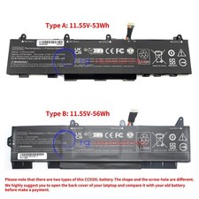 53Wh/56Wh CC03XL Battery for HP ZBook Firefly 14 15 G7 L77622-2C1 L77608-421 picture