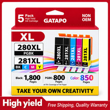 280XL 281XL Ink Cartridges 6 Combo Compatible for Canon PGI-280XL CLI-281XL picture