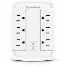 CyberPower CSB6WS Essential 6 Outlet Surge Protector w/ 1800 J Surge Suppression picture