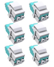 6PCS LC to LC Coupler Multimode Keystone Jack，LC UPC F/F Fiber Optic Adapter ... picture