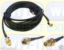 High Quality 5M (16 Feet) WiFi Antenna RP-SMA Extension Cable WiFi Wi-Fi Router picture