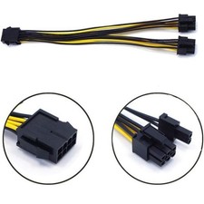8 Pin female to dual 8 Pin (6+2) PCLe Y-cable GPU to GPU picture