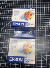2x Genuine Epson T037 20 Ink Color Cartridge Stylus C42UX C42SX C44UX Sealed picture