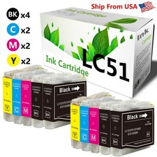 10PK LC51 LC-51 Ink Cartridge for DCP-130C DCP-330C MFC-5860CN Printer picture