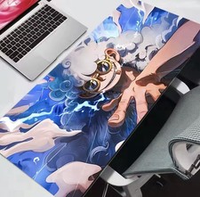 Luffy Gear 5 One Piece Anime Gaming Table Playmat Card Pad Mousepad New 24” picture
