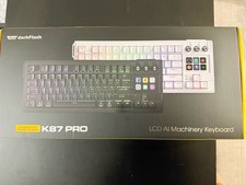 DARKFLASH K87PRO TKL MECHANICAL KEYBOARD WITH 6 LCD STREAM CONTROL KEYS -  WHITE picture