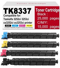 TK-8337 Toner Cartridge for Taskalfa 3252ci/3253ci/CS3252ci/CS3253ci 4 Pack BCMY picture