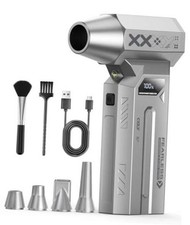 Compressed Air Duster-280000 RPM Super Powerful Electric Air Duster,4-Gear Grey picture