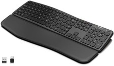 Multi-Device Ergonomic Wireless Bluetooth Keyboard with Nano USB-A, USB-C Typ... picture