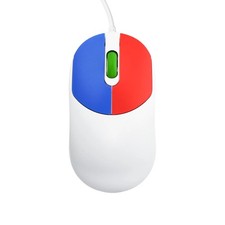 Clevy Kids Mouse - Colorful Ergonomic USB 1 Pack, Red, Blue, Green, White picture