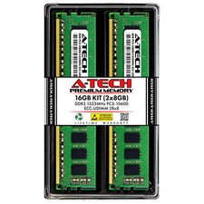 16GB 2x8GB PC3-10600E ECC Unbuffered UDIMM DDR3 1333MHz 240pin Server Memory RAM picture