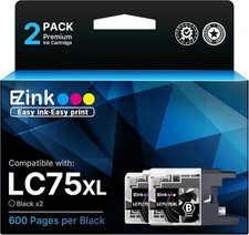 2packE-Z Ink Compatible Ink Cartridge Replacement for Brother LC-75 XL LC75 XL picture